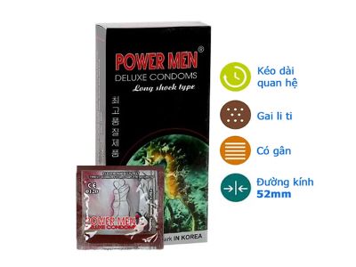 Bao Cao Su Powermen Cá Ngựa Hộp 12 Chiếc - ảnh 2