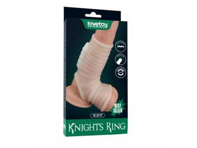Khúc Đôn Silicon Tròng Bìu Lovetoy Gân Vằn Có Rung TDSTBD15D