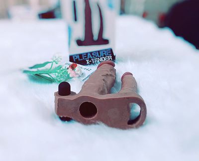 Bao Đôn Lovetoys 2 Nhánh Có Rung Màu Nâu Siêu Gân Nổi TDSTBD22C