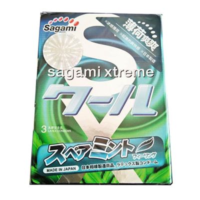 Bao Cao Su Cao Cấp Nhật Bản Sagami Spearmint Hương Bạc Hà Dịu Mát TDSTSGM05