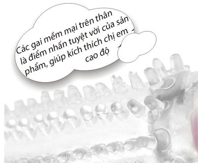 Bao Đôn Đen Siêu Gai Có Rung Ở Đầu TDSTBD05