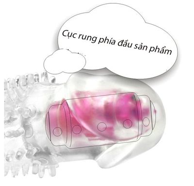 Bao Đôn Đen Siêu Gai Có Rung Ở Đầu TDSTBD05