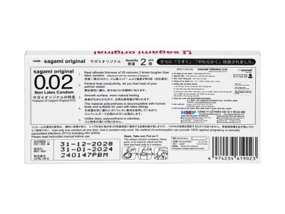 Bao Cao Su Sagami Original 0.02 Hộp 2 Chiếc TDSTSGM03 3