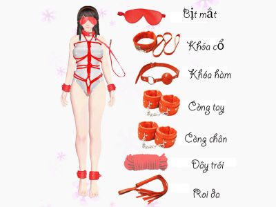 Bộ Đồ Chơi Phòng The 7 Món Màu Đỏ TDSTQT07 1