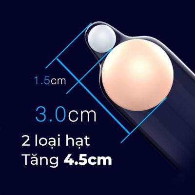 Bao Cao Su Olo Siêu Mỏng Có 2 Hạt Bi 3cm Và 1.5CM Giúp Tăng Kích Thước TDSTCD01A 2